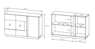 Arco Glass Sideboard 138