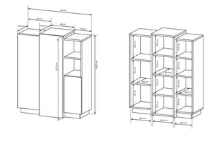 3D Sideboard with Drawers 110