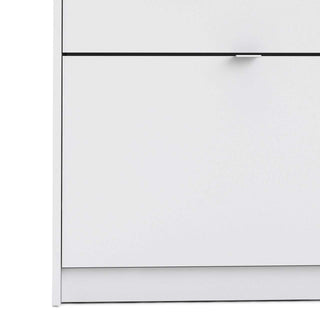 Shoes Shoe Cabinet 2 Door 1 Shelf in White