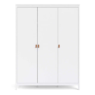 Barcelona Wardrobe with 3 Doors in White