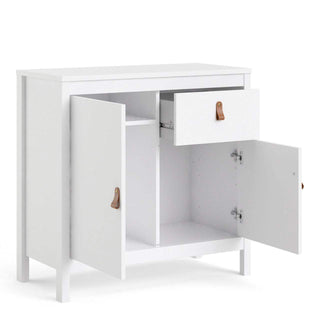 Barcelona Sideboard 2 Doors + 1 Drawer in White