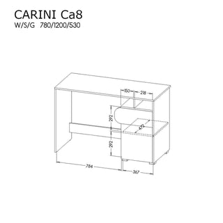 Carini Desk 120