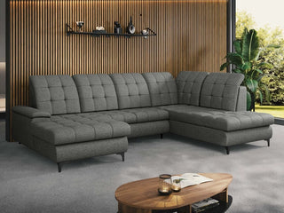 Enzi U Shape Narożna Sofa z Łóżkiem