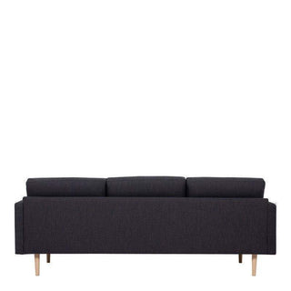 Larvik 3 Seater Sofa - Anthracite, Oak Legs