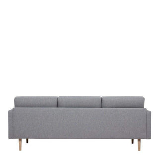 Larvik 3 Seater Sofa - Grey, Oak Legs