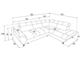 Mario Corner Sofa Bed