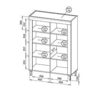 Mossa Highboard Cabinet
