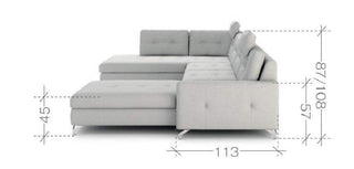 Nawe U Shape Corner Sofa Bed