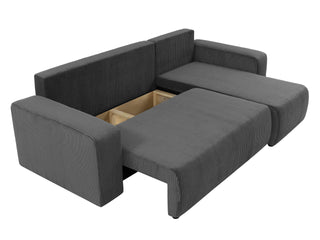Piano L Corner Sofa Bed with Storage