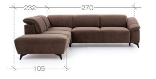Ex-Display Potenza Corner Sofa Bed Zoya 06