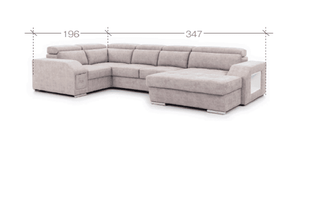 Tulon U Shape Corner Sofa Bed