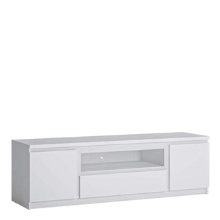 Fribo 2 Door 1 Drawer TV Cabinet in White 166