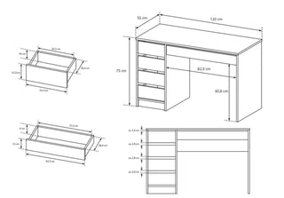 Ada Dressing Table White