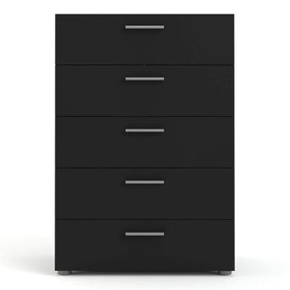 Pepe Chest of 5 Drawers in Black