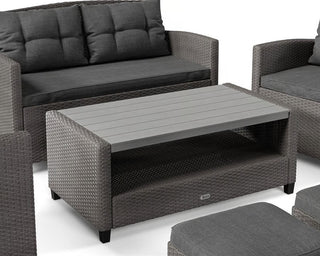 Garden Furniture Set BARCELONA Black/Grey