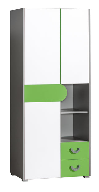 Futuro 1 Wide Wardrobe Green Fast Delivery