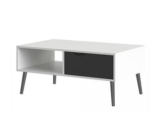 Oslo Coffee Table in Black and White Fast Delivery