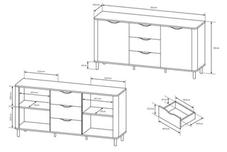 Santi Sideboard with Drawers