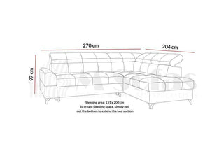 Sempre Corner Sofa Bed