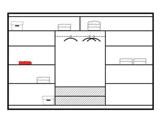 LIZBONA 2 250 White Wardrobe