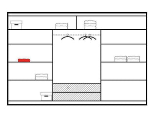Preston 250 White Wardrobe with Mirror